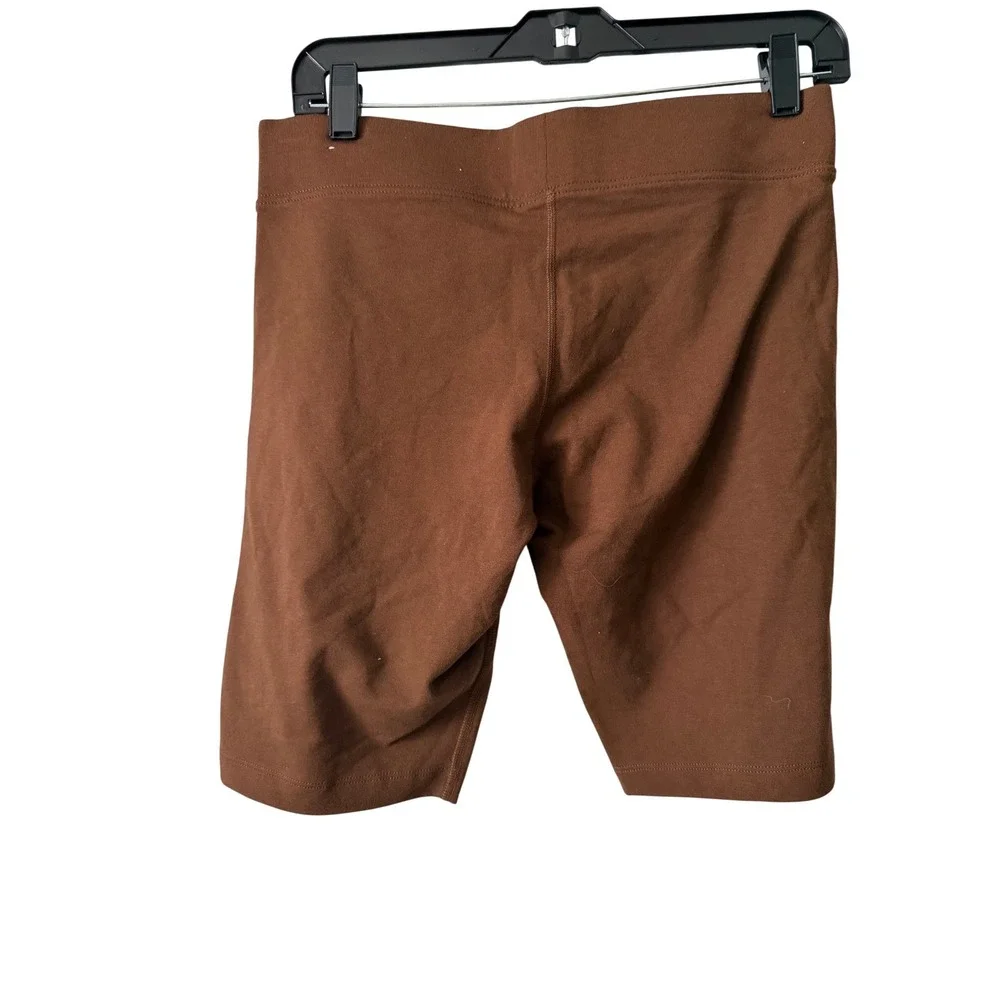 Nike Sportswear Essential Bike Shorts Womens Large‎ Brown Excellent CZ8526-258